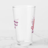 Chat rose avec verre de violon (Droite)
