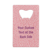 Chat rose avec Violon Carte de crédit Ouverture de (Dos)