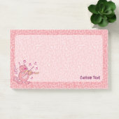 Chat rose avec Violon Post-it Notes (Bureau)