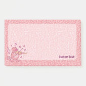 Chat rose avec Violon Post-it Notes (Devant)
