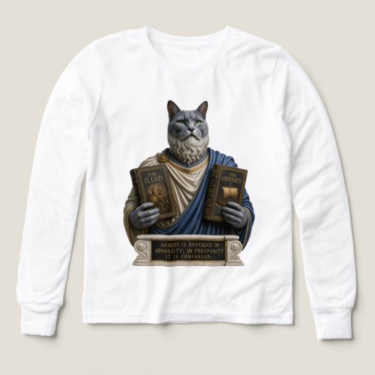Chat Russe Bleu Homère (Motif recto)