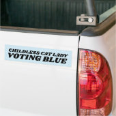 CHAT SANS ENFANT DAMES KAMALA BUMPER STICKER (Sur camion)