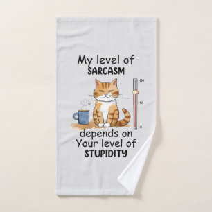 Chat Sarcastique - Drôle Orange Art