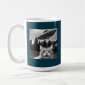 Chat Selfie OVNI Mug Drôle Café Mug (Gauche)