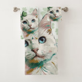 Chat shamrock aux yeux bleus (En situation)