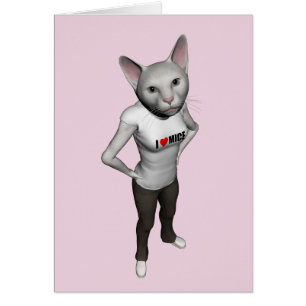 Chat Siamais Blanc Amoureux Mice