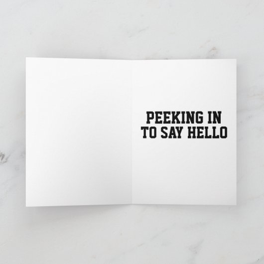 CHAT SIAMÈNE CUITE EN PEEKING EN CARTE D'HELLO (Intérieur)