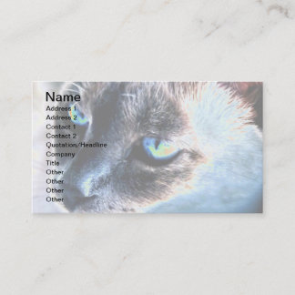 Chat Siamese Aloof Altered Carte de visite II