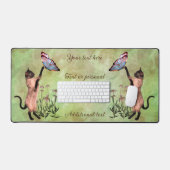 Chat Siamese Avec Papillon Personnalisé (Clavier et souris)