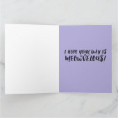 CHAT SIAMESE CARTES DE SALUT D'ANNIVERSAIRE (Intérieur)