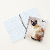 Chat Siamese Thème Carnet Personnalisé (Intérieur)