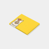 Chat siamois avec fleurs et perles Notes Post-it® (Incliné)