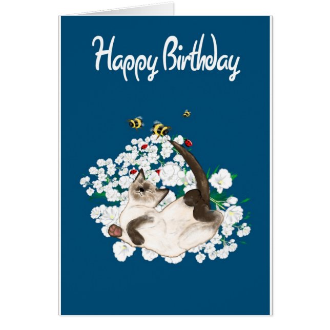 Chat siamois joueur (Devant)