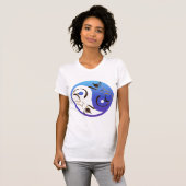Chat siamois Yin et T-shirt de Yang (Devant entier)