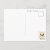 Chat silencieux au clair de lune - Carte postale a (Dos)