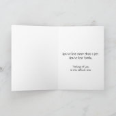 Chat silhouette arc-en-ciel personnalisé carte de (Intérieur)