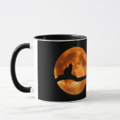 Chat Silhouette Moonlight Mug (Gauche)