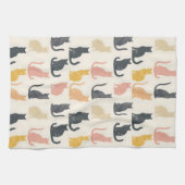 Chat Silhouettes Serviette de cuisine (Horizontal)