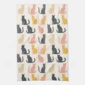 Chat Silhouettes Serviette de cuisine (Vertical)