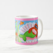 Chat Sirène de café Mug (Devant droit)