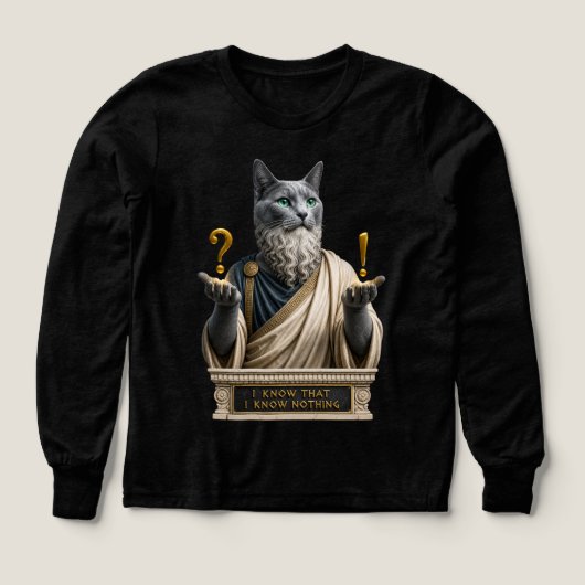 Chat Socrate Bleu Russe (Motif recto)