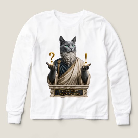 Chat Socrate Bleu Russe (Motif recto)