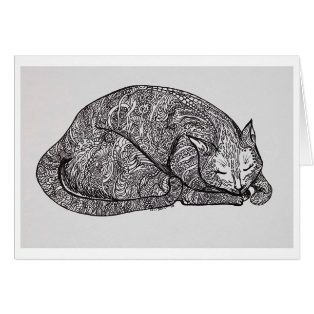 chat somnolent (Devant horizontal)