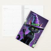 Chat sorcier d'Halloween (Devant avec enveloppe)