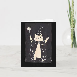 Chat sorcier drôle carte de tarot bizarre Le Magic