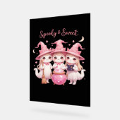 Chat sorcière éffrayante et sucrée Chat surdimensi (Angle)