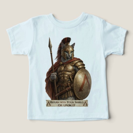 Chat Spartan Blue Russe (Design Recto)