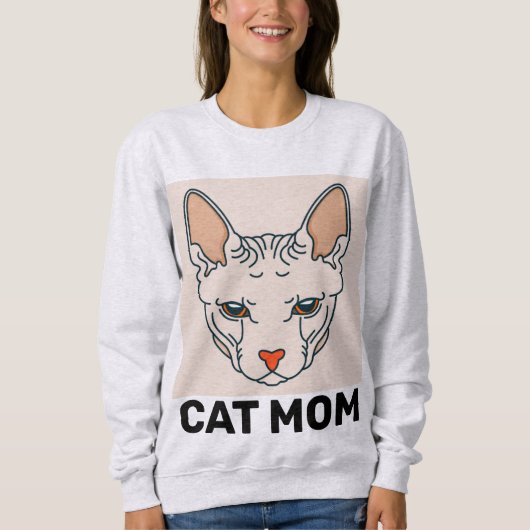 CHAT SPHYNX MOM T-SHIRTS (Devant)