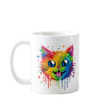Chat Splat Rainbow Design Mug