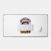 Chat squelette Halloween Citrouille vintage Graphi (Clavier et souris)