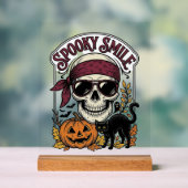 Chat squelette Halloween Graphique de citrouille v (Neutre)