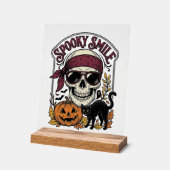 Chat squelette Halloween Graphique de citrouille v (Angle)