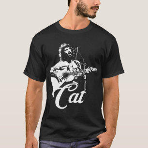 Chat Stevens - T-shirt essentiel crayon blanc