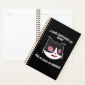 Chat Style Anime avec les yeux fous et le texte (Devant avec enveloppe)