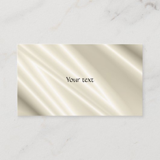 Chat Sur Carte de visite Satin Blanc (Dos)