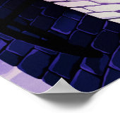 Chat sur Chimney Design Poster Imprimer Wall Art (Coin)