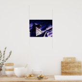 Chat sur Chimney Design Poster Imprimer Wall Art (Cuisine)