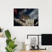 Chat sur clôture (16) Poster (Bureau à domicile)