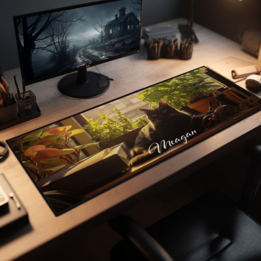 Chat Sur Le Bureau Personnalisé