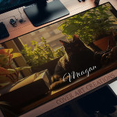 Chat Sur Le Bureau Personnalisé