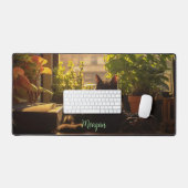 Chat Sur Le Bureau Personnalisé (Clavier et souris)