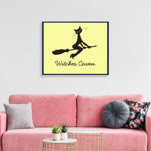 Chat Sur Toile Broomstick Imprimer (Insitu(Salon))