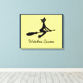 Chat Sur Toile Broomstick Imprimer (Insitu (Plancher de Bois))