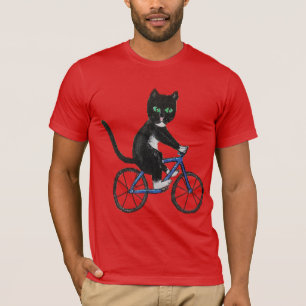 Chat sur un t-shirt cycliste chats