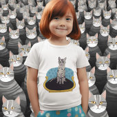 Chat sur une chaise T-shirt cadeau amoureux de les