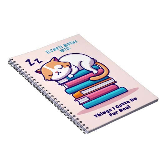 Chat sur une pile de livres Cute Custom Readers No (Côté Droit)